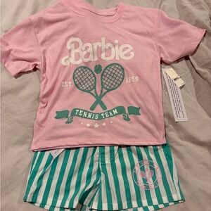 Barbie Pink Graphic T-Shirt/Shorts